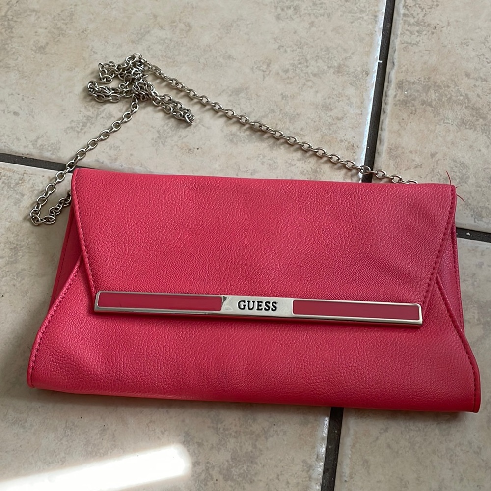 Guess hot pink bag